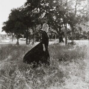 Free People Blue After The Storm Floral Print Boho Maxi Shirt Dress